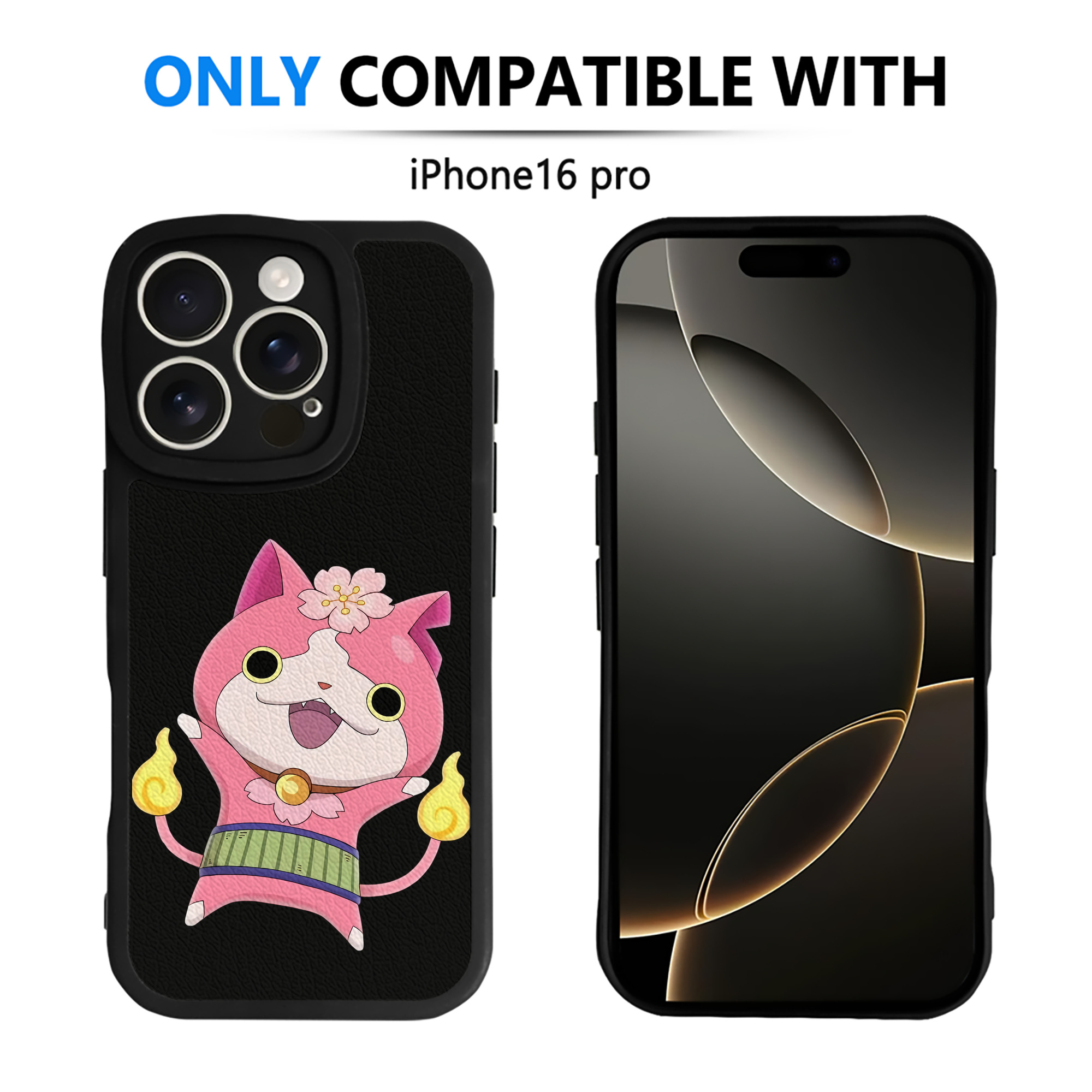 （画像用） 妖怪ウォッチ Yo-kai Watch 【iPhone 16シリーズ対応】シリコンスマホケース（レザー調） 材質：シリコン